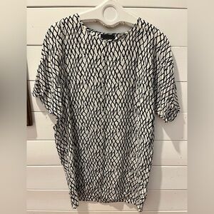 GESTUZ 100% Silk Printed Blouse – Size 40